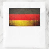 Schmutz-Deutschland-Flagge 1 Rechteckiger Aufkleber (Tasche)