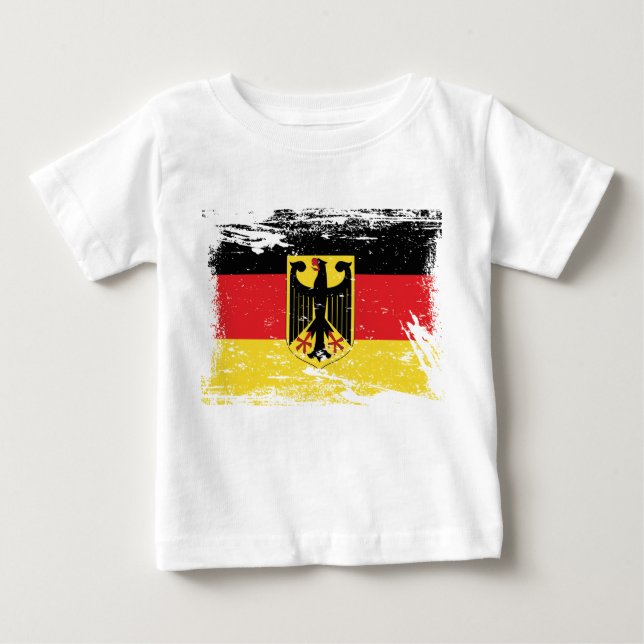Schmutz-Deutschland-Flagge Baby T-shirt (Vorderseite)