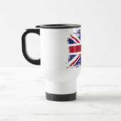 Schmutz-England-Flagge Reisebecher (Links)