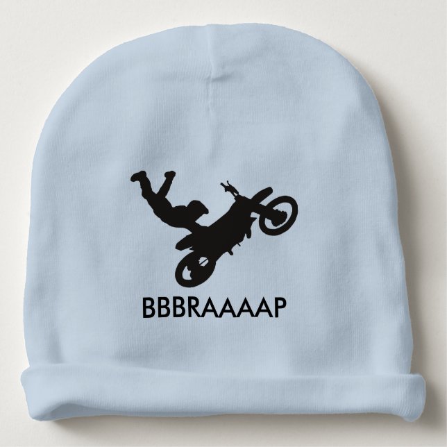 Schmutz-Fahrrad-BabyBeanie Babymütze (Vorderseite)