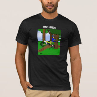 Schmutz-Fahrrad-Baum Hugger Dunkelheits-T-Shirt T-Shirt