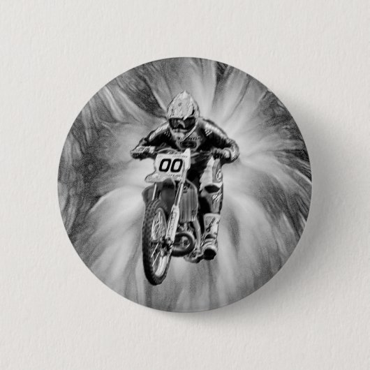 Schmutz-Fahrrad, das durch Schwarzes/Weiß startet Button (Vorderseite)