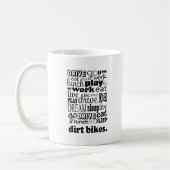 Schmutz-Fahrrad-Geschenk Kaffeetasse (Links)
