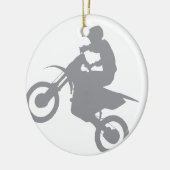 SCHMUTZ-FAHRRAD (grau) Keramikornament (Links)