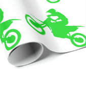 SCHMUTZ-FAHRRAD (Grün) Geschenkpapier (Rolleneckpunkt)