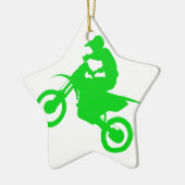 SCHMUTZ-FAHRRAD (Grün) Keramikornament (Links)