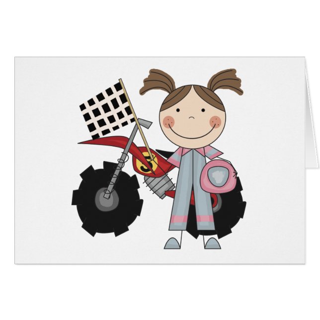 Schmutz-Fahrrad - Mädchen-T - Shirts und Geschenke (Vorderseite (Horizontal))