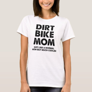 Schmutz-Fahrrad-Mamalustiger Motocross-T - Shirt