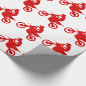 SCHMUTZ-FAHRRAD (Scharlachrot) Geschenkpapier (Ecke)