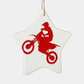 SCHMUTZ-FAHRRAD (Scharlachrot) Keramikornament (Rechts)