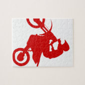 SCHMUTZ-FAHRRAD (Scharlachrot) Puzzle (Horizontal)