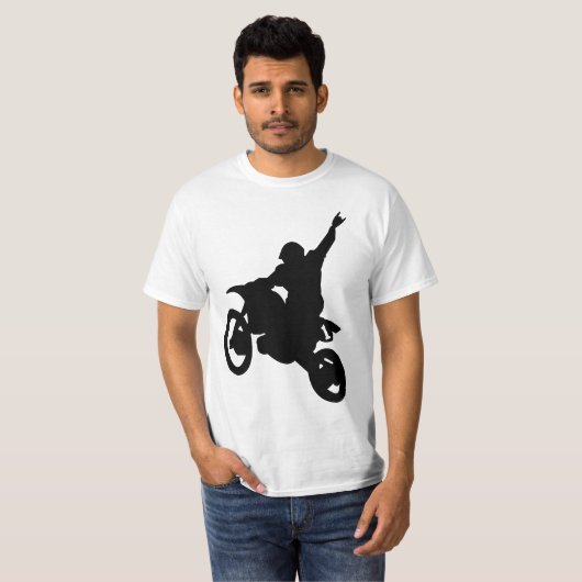 Schmutz-Fahrrad (Schwarzes) T-Shirt (Vorne ganz)