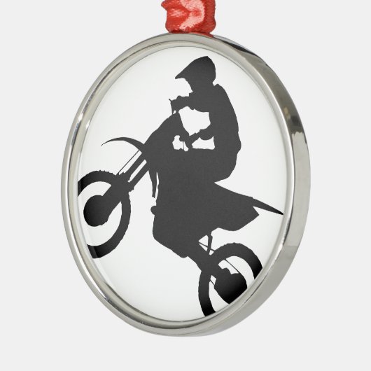 SCHMUTZ-FAHRRAD SILBERNES ORNAMENT (Links)