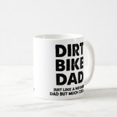 Schmutz-Fahrrad-Vaterlustige Motocross-Tasse oder Kaffeetasse (VorderseiteRechts)