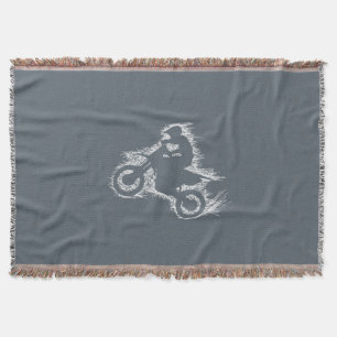 SCHMUTZ-FAHRRAD (weißes Gekritzel) Decke