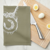 SCHMUTZ-FAHRRAD (weißes Gekritzel) Handtuch (Viertel Falte)