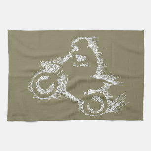 SCHMUTZ-FAHRRAD (weißes Gekritzel) Handtuch