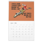 Schmutz-Fahrradmotocross-Kalender Kalender (Mär 2026)