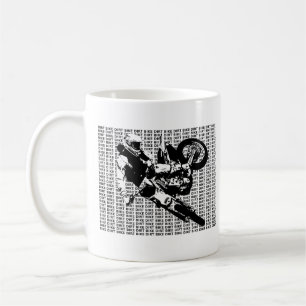 Schmutz-Fahrradmotocross-Tasse Kaffeetasse