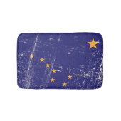 Schmutz-Flagge von Alaska Badematte (Vorderseite)