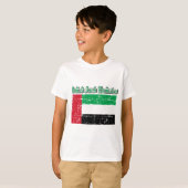 Schmutz-Flagge von Arabische Emirate T-Shirt (Vorne ganz)
