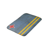 Schmutz-Flagge von Aruba (die Niederlande) Badematte (Schrägansicht)