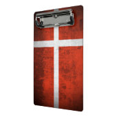 Schmutz-Flagge von Dänemark Mini Klemmbrett (Gewinkelt2)
