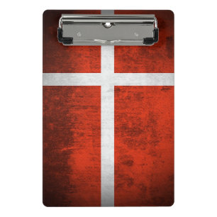 Schmutz-Flagge von Dänemark Mini Klemmbrett