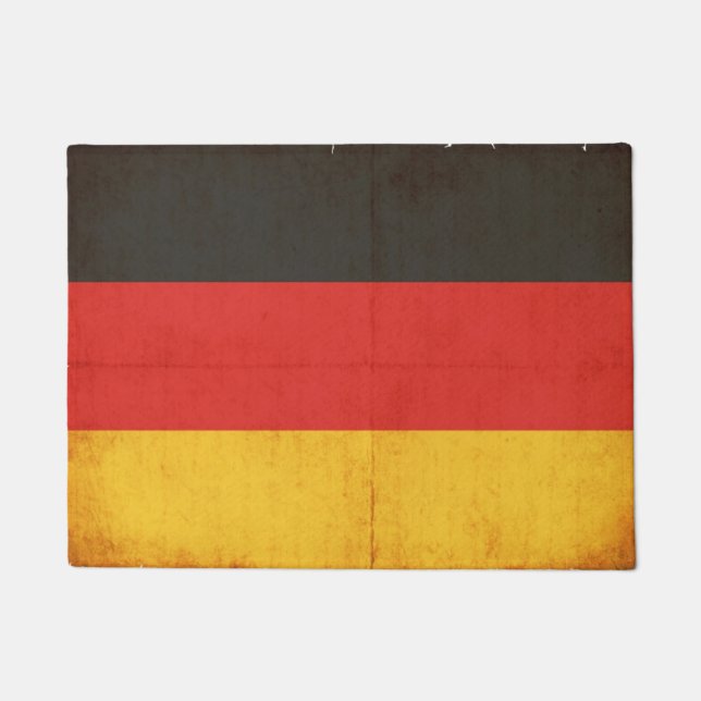 Schmutz-Flagge von Deutschland Fußmatte (Vorderseite)