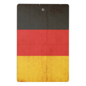 Schmutz-Flagge von Deutschland Mini Klemmbrett (Rückseite)