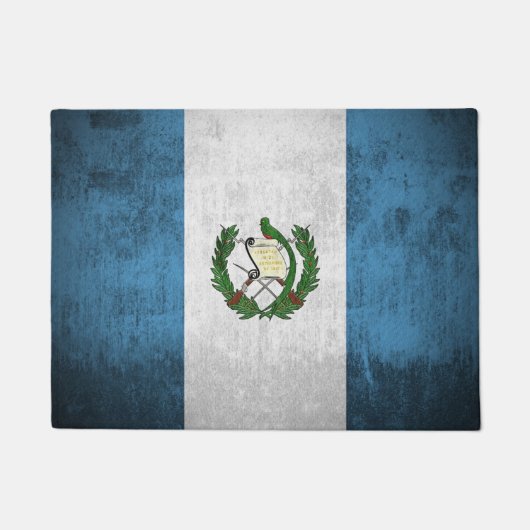 Schmutz-Flagge von Guatemala Fußmatte (Vorderseite)