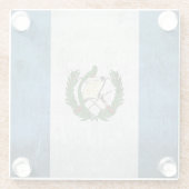 Schmutz-Flagge von Guatemala Glasuntersetzer (Rückseite)