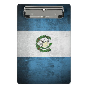 Schmutz-Flagge von Guatemala Mini Klemmbrett