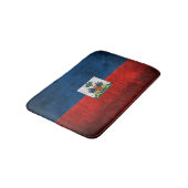 Schmutz-Flagge von Haiti Badematte (Schrägansicht)