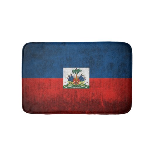 Schmutz-Flagge von Haiti Badematte (Vorderseite)