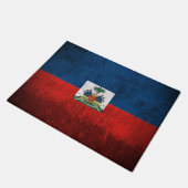 Schmutz-Flagge von Haiti Fußmatte (Schrägansicht)