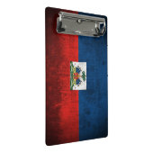 Schmutz-Flagge von Haiti Mini Klemmbrett (Schrägansicht)