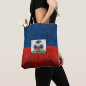 Schmutz-Flagge von Haiti Tasche (Von Nahem)