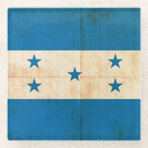 Schmutz-Flagge von Honduras Glasuntersetzer