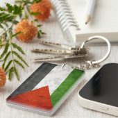 Schmutz-Flagge von Palästina Schlüsselanhänger (Vorderseite rechts)
