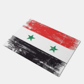 Schmutz-Flagge von Syrien Fußmatte (Schrägansicht)