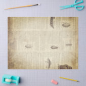 Schmutz-französische Wörterbuch-Seite Seidenpapier (Basteln)