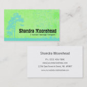 Schmutz-frische grüne visitenkarte (Vorne/Hinten)