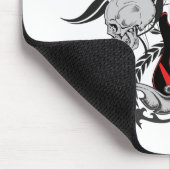 Schmutz-Gitarre und Schädel Mousepad (Ecke)