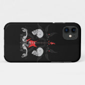 Schmutz-Gitarren-Schädel iPhone4 iPhone Fall Case-Mate iPhone Hülle (Rückseite (Horizontal))