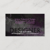 Schmutz-Grafikdesigner-Visitenkarte-Schwarz-Rosa Visitenkarte (Rückseite)