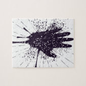 Schmutz-Hand mit Gesten Puzzle (Horizontal)