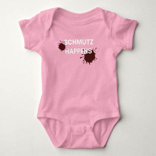 Schmutz Happens Baby Girl Bodysuit Baby Strampler (Vorderseite)