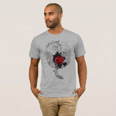 Schmutz-Herz-Flügel T-Shirt (Vorne ganz)