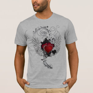 Schmutz-Herz-Flügel T-Shirt